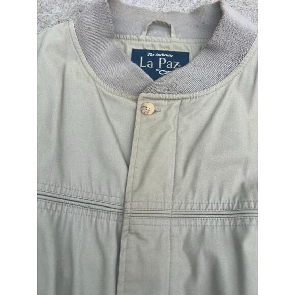 Vintage La Paz by Catalina Jacket Men Size Large Full Zip Bomber Button Pockets - Picture 5 of 6